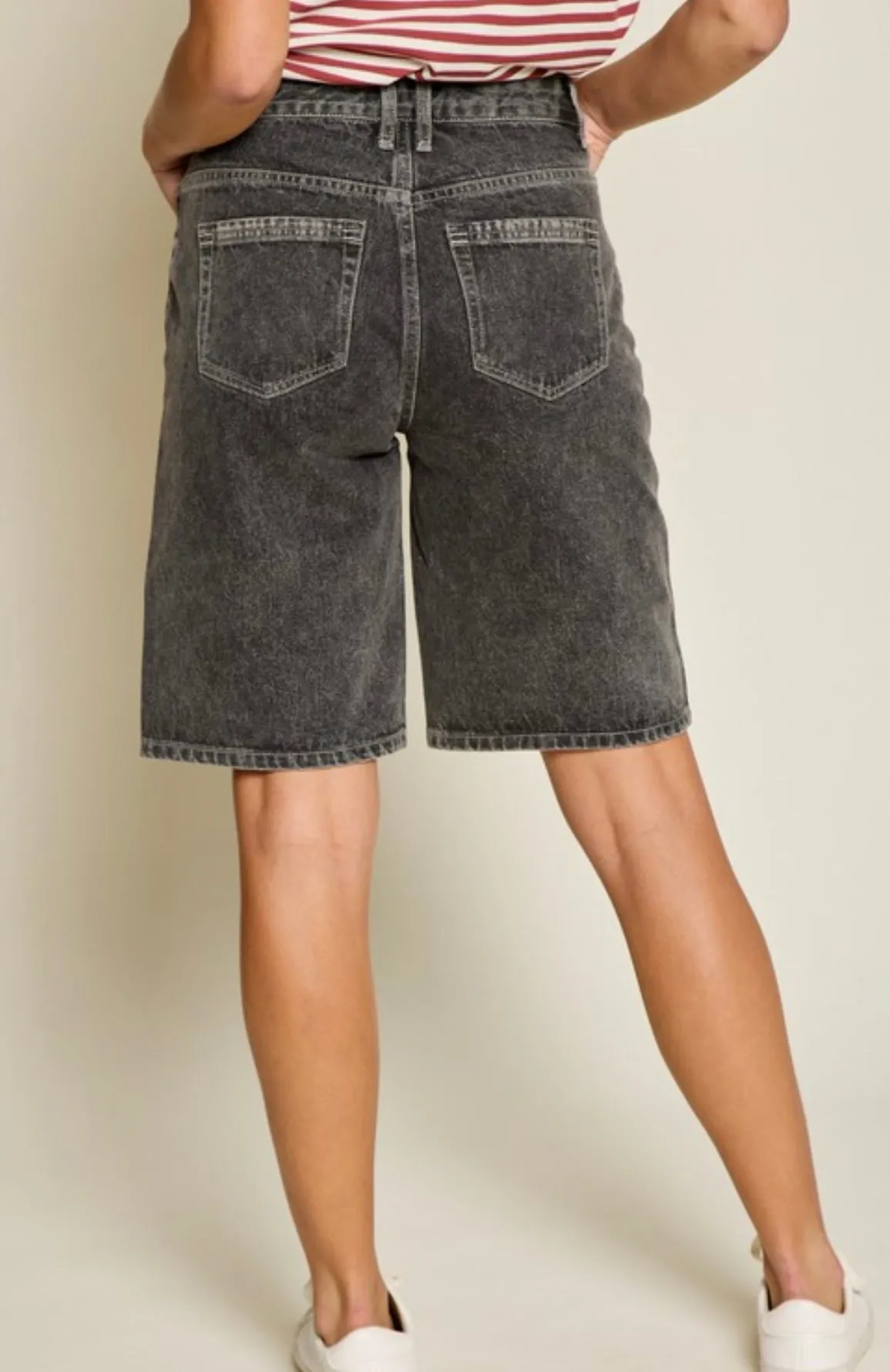 The Lennox Acid High Rise Bermudas