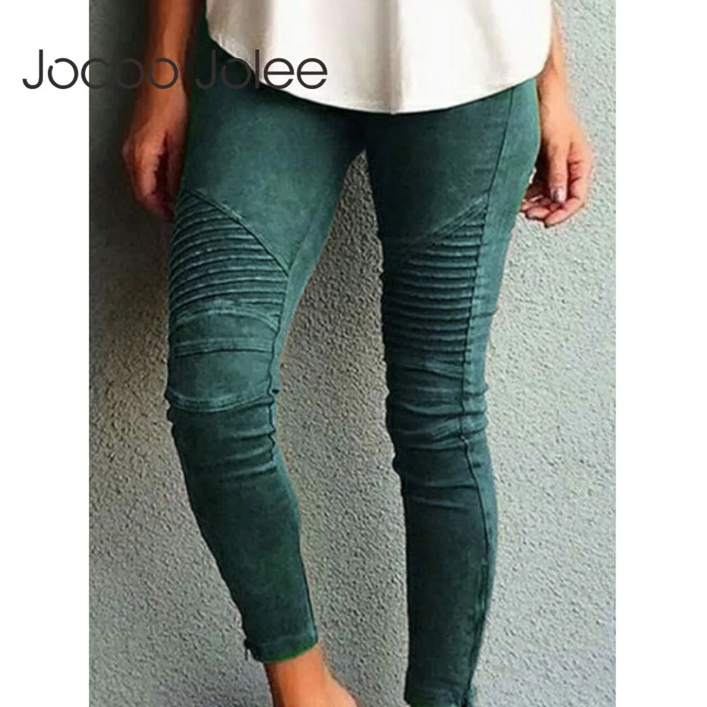 Trendy Mid Waist Skinny Stretch Pattern Jeans