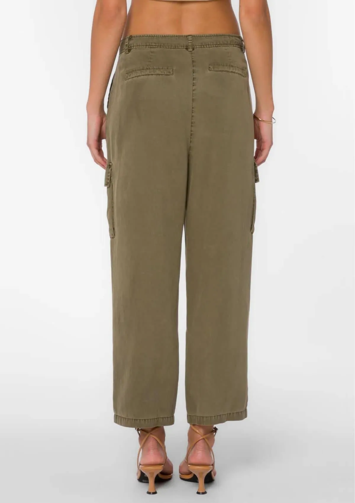 Trina Faded Pants - Olive