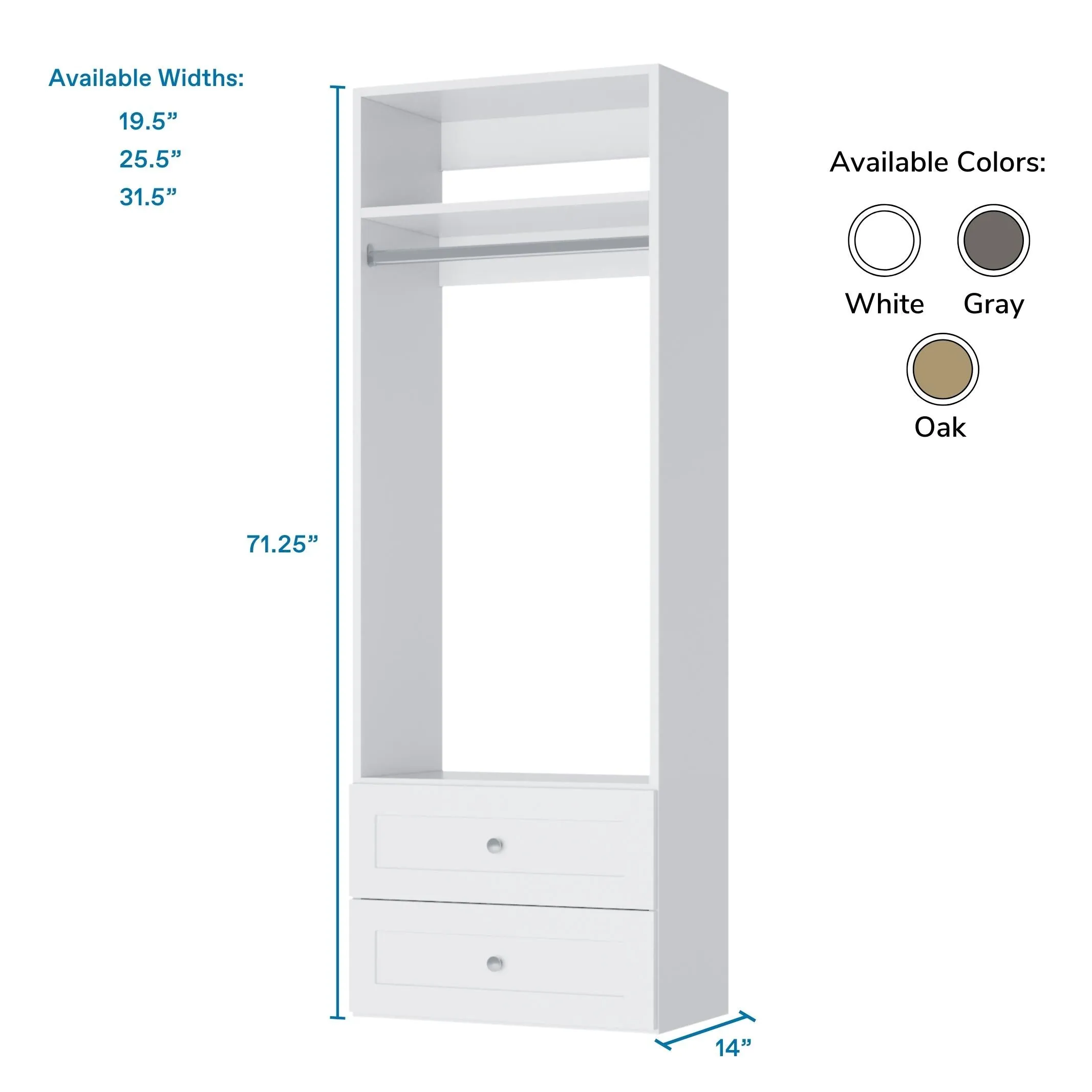 Vista Hanging Tower w/ Drawers