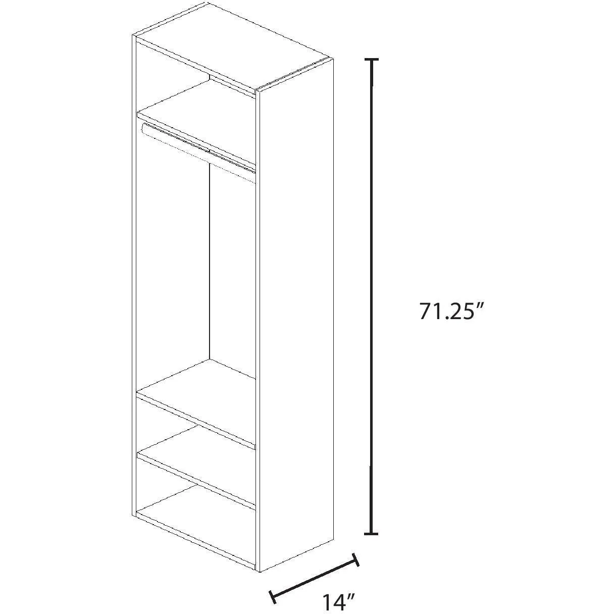 Vista Hanging Tower w/ Drawers