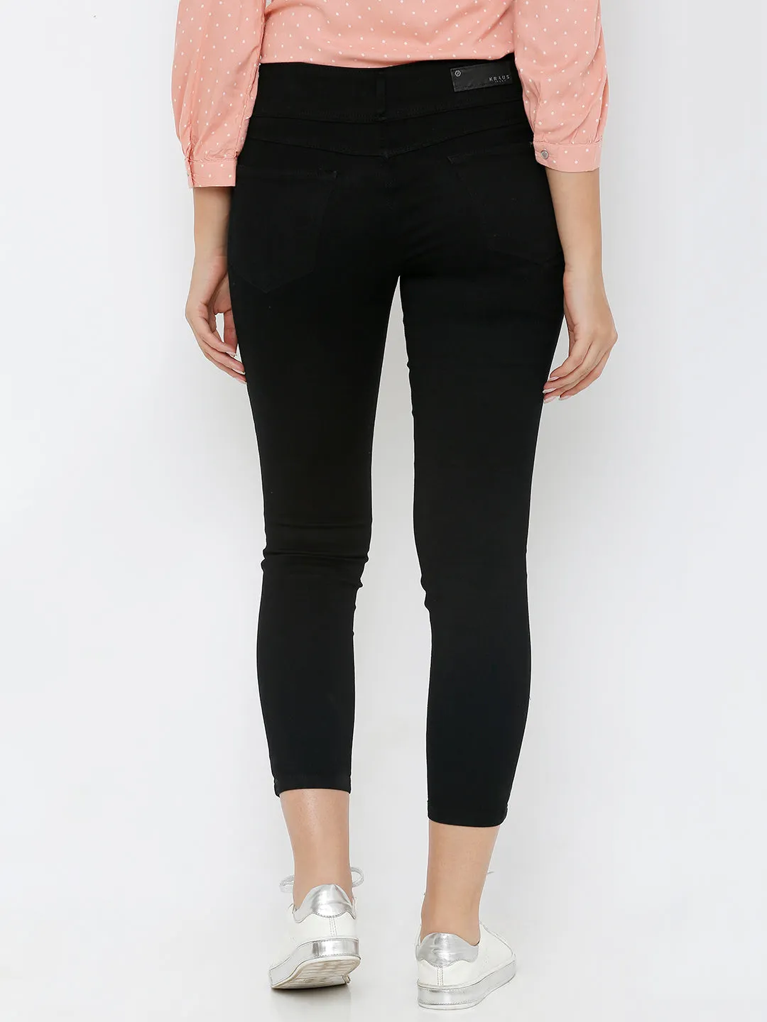 Women Black High-Rise Skinny Jeans