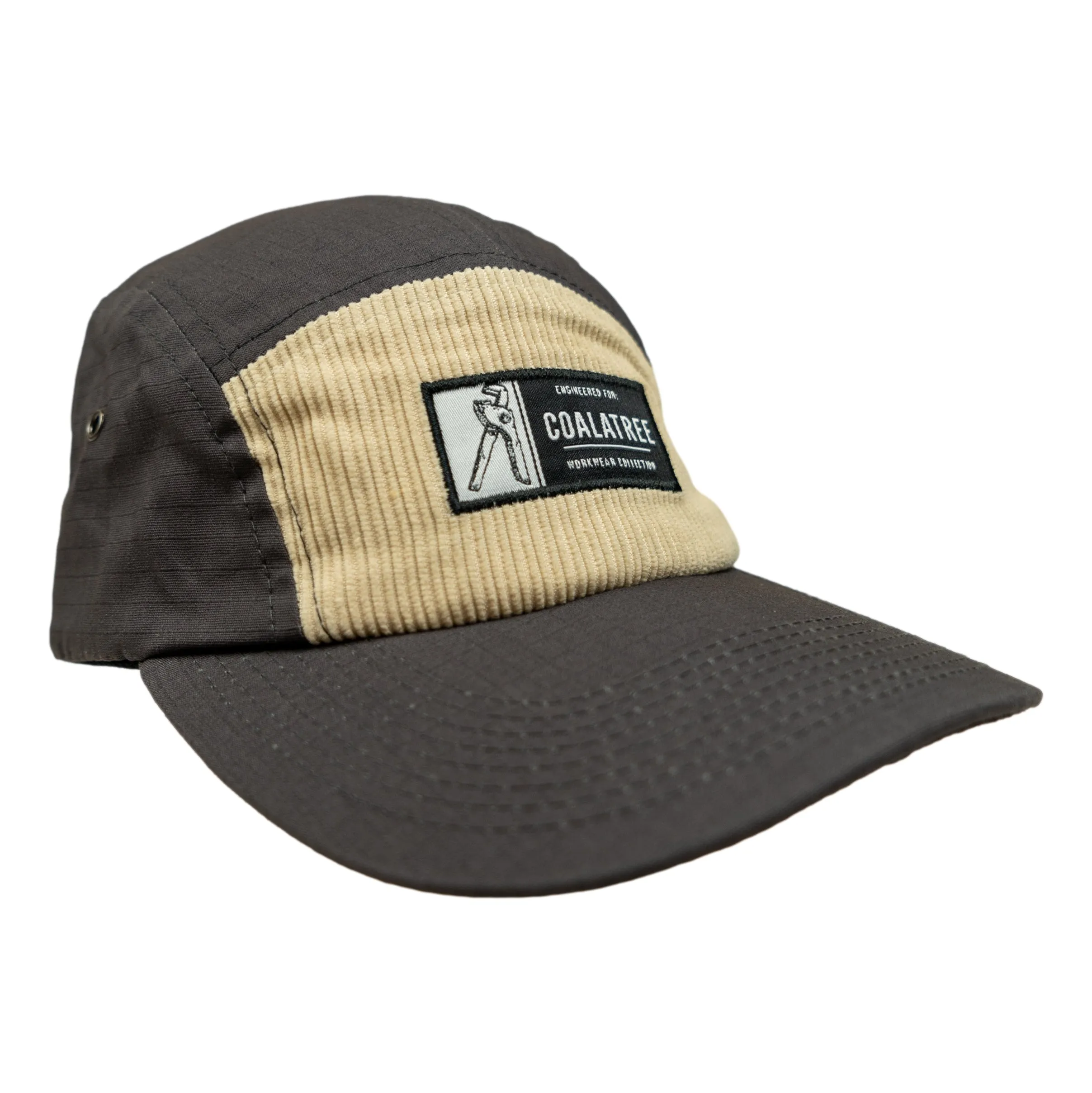 Workwear Five Panel Hat Brown