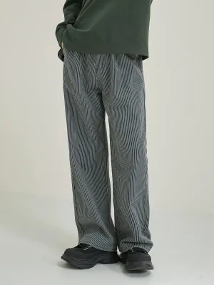 Zhou Relaxed Fit Striped Pants